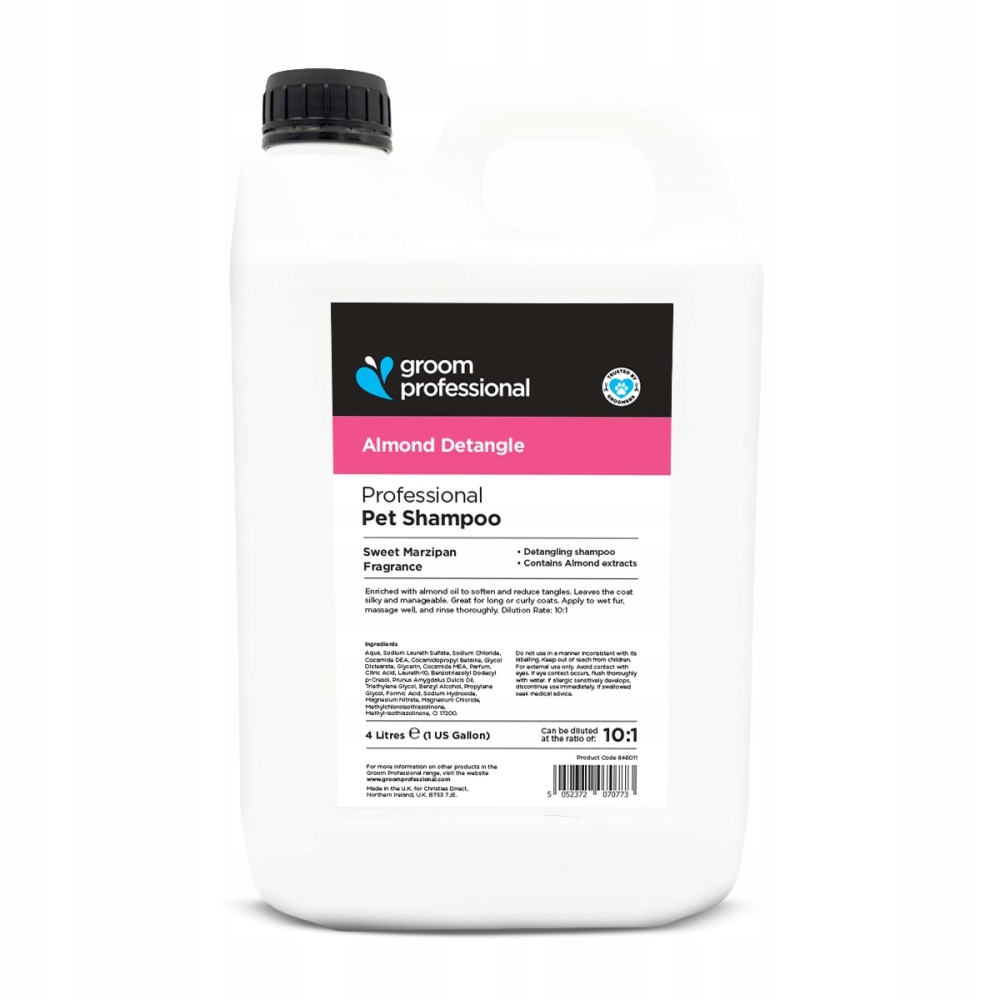 Groom Professional Almond Detangle 4 l szampon migdałowy do każdego typu