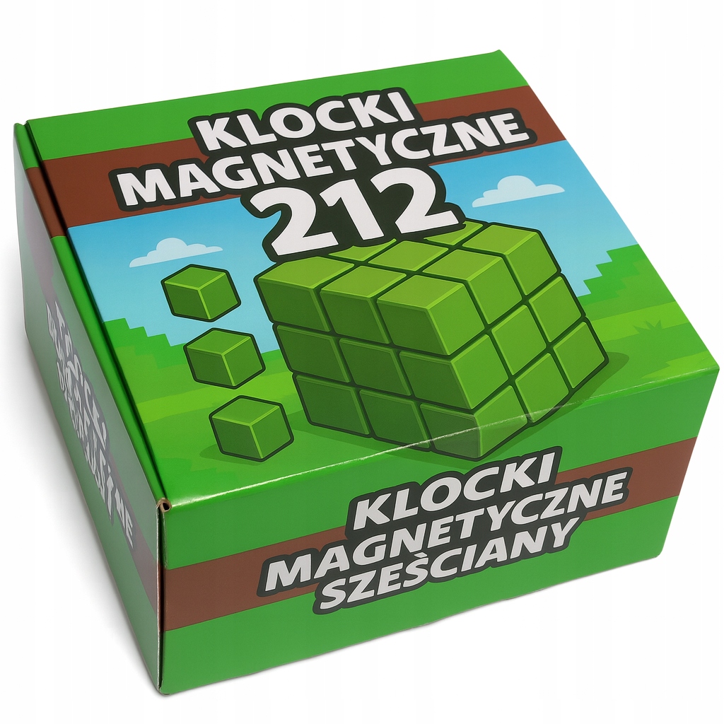 MAGNETINIAI KALADĖLIAI 212 EL. STIPRŪS KALADĖLIAI KUBAS 6 X FIGŪRŲ KALADĖLIAI PIKSELIAI EAN (GTIN) 5901431570436
