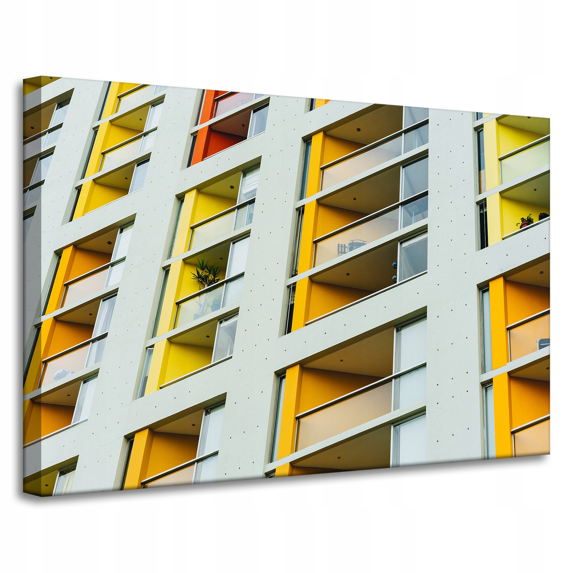 Obraz na plátně Blok Byt Budova Architektura Města 90x60
