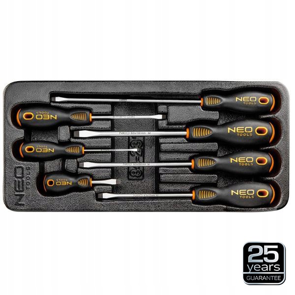 Neo Tools Ploché Šroubováky, Sada 7 Ks