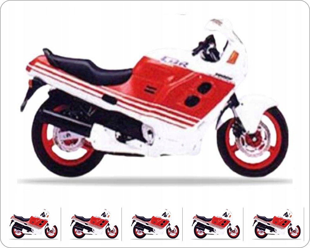 Samolepky Na Motocykl Juula Pro Honda Cbr 1000 F 1988 Bílé NH193O
