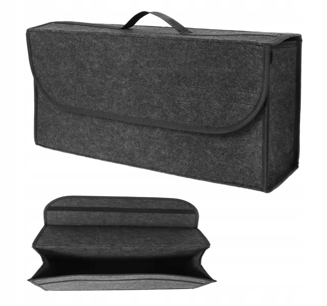 Organizer Torba Filcowa do Bagażnika Samochodu Kufer Zamykany na Rzepa