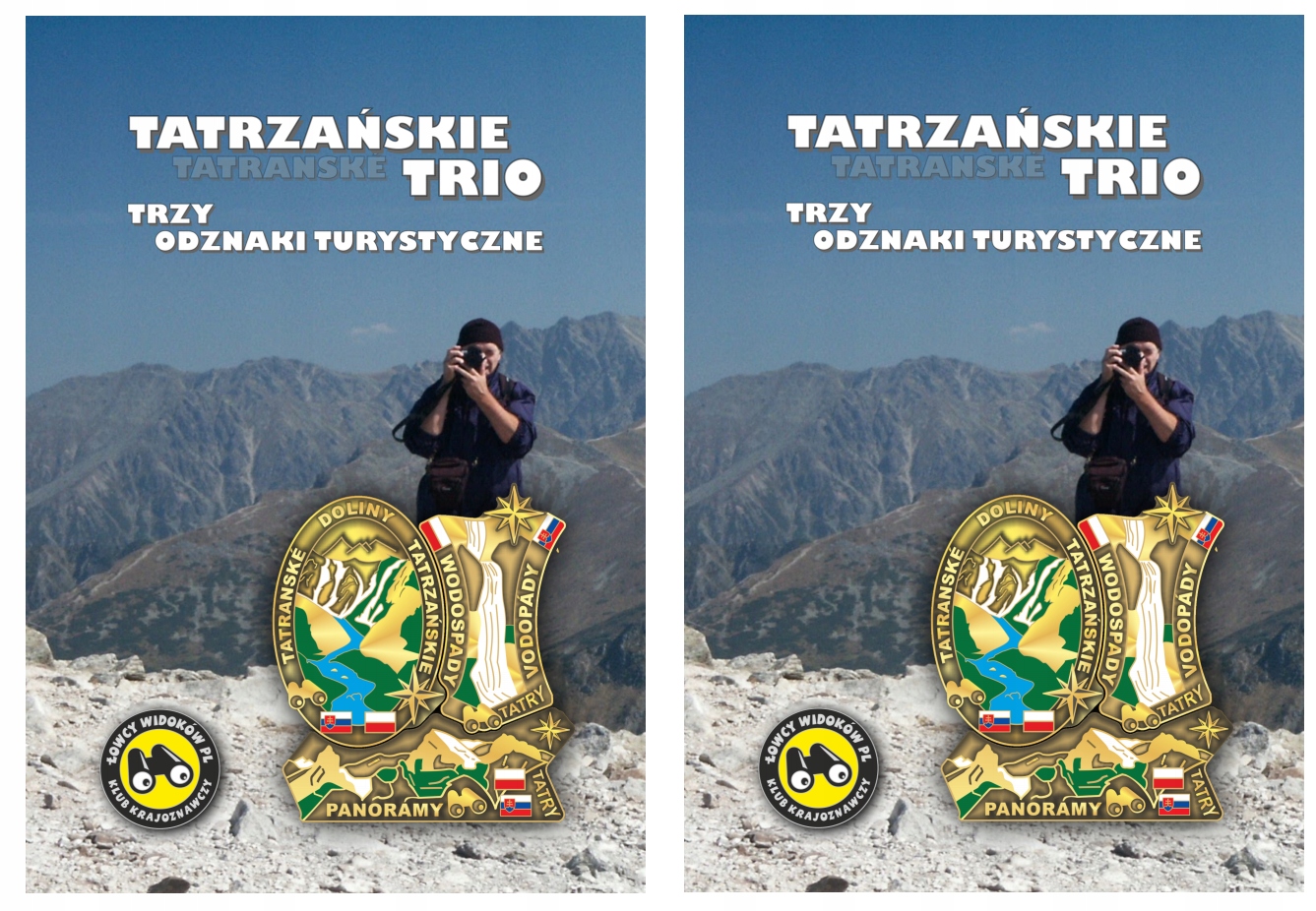 2 ks knížka Tatranské trio Tři turistické odznaky Pl/sk