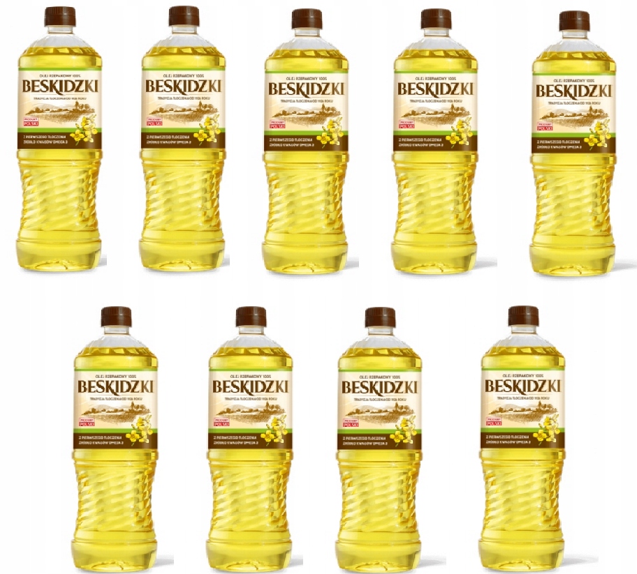 Levně 9 x Řepkový olej beskydský 1 l