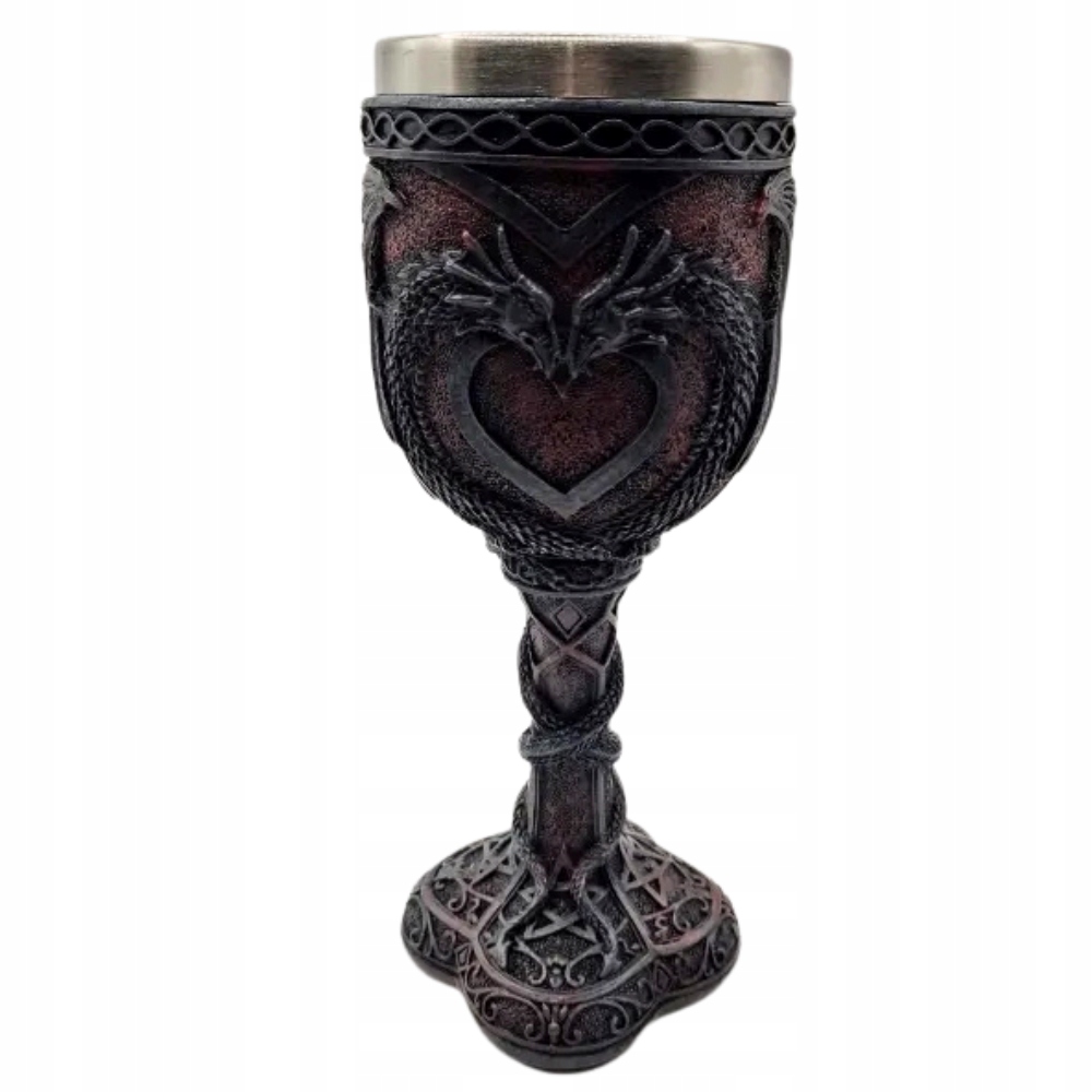 Epický Pivní Sklenice Kalich Fantasy Amulet Mary Nerezová Ocel 200 ML Larp Rpg