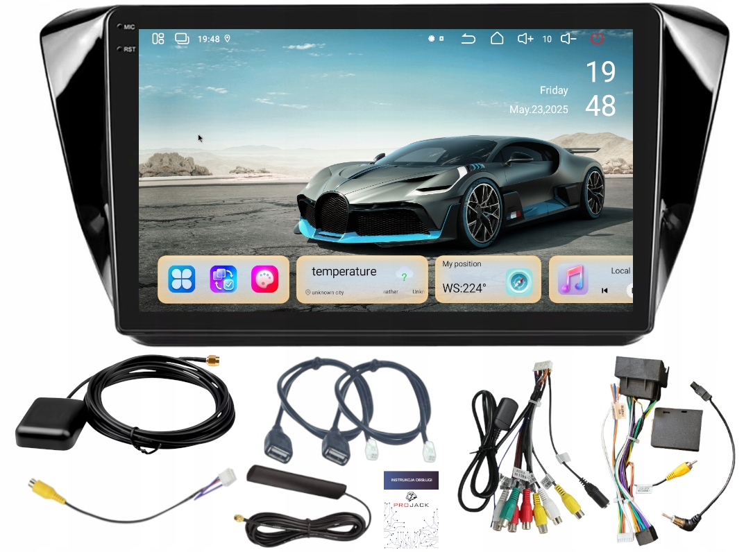 Gps A Android Rádio Škoda Superb 2015-2019 Carplay Wifi 256 Gb Sim Modem