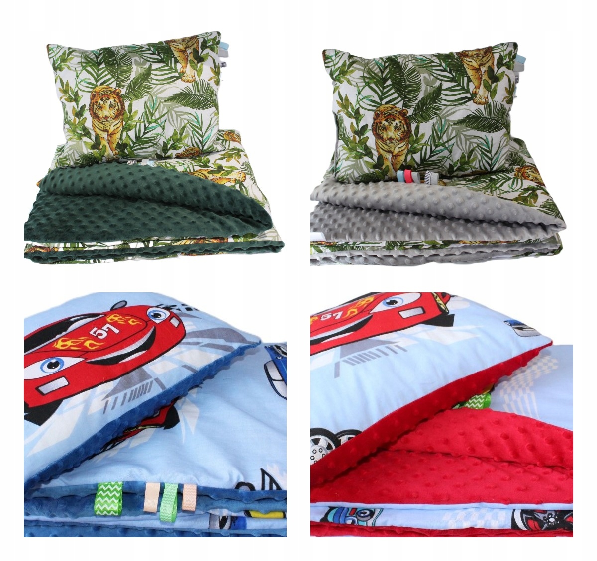 Pościel Minky do Przedszkola 100x150 60x40 Kocyk Szerokość poduszki 60 cm