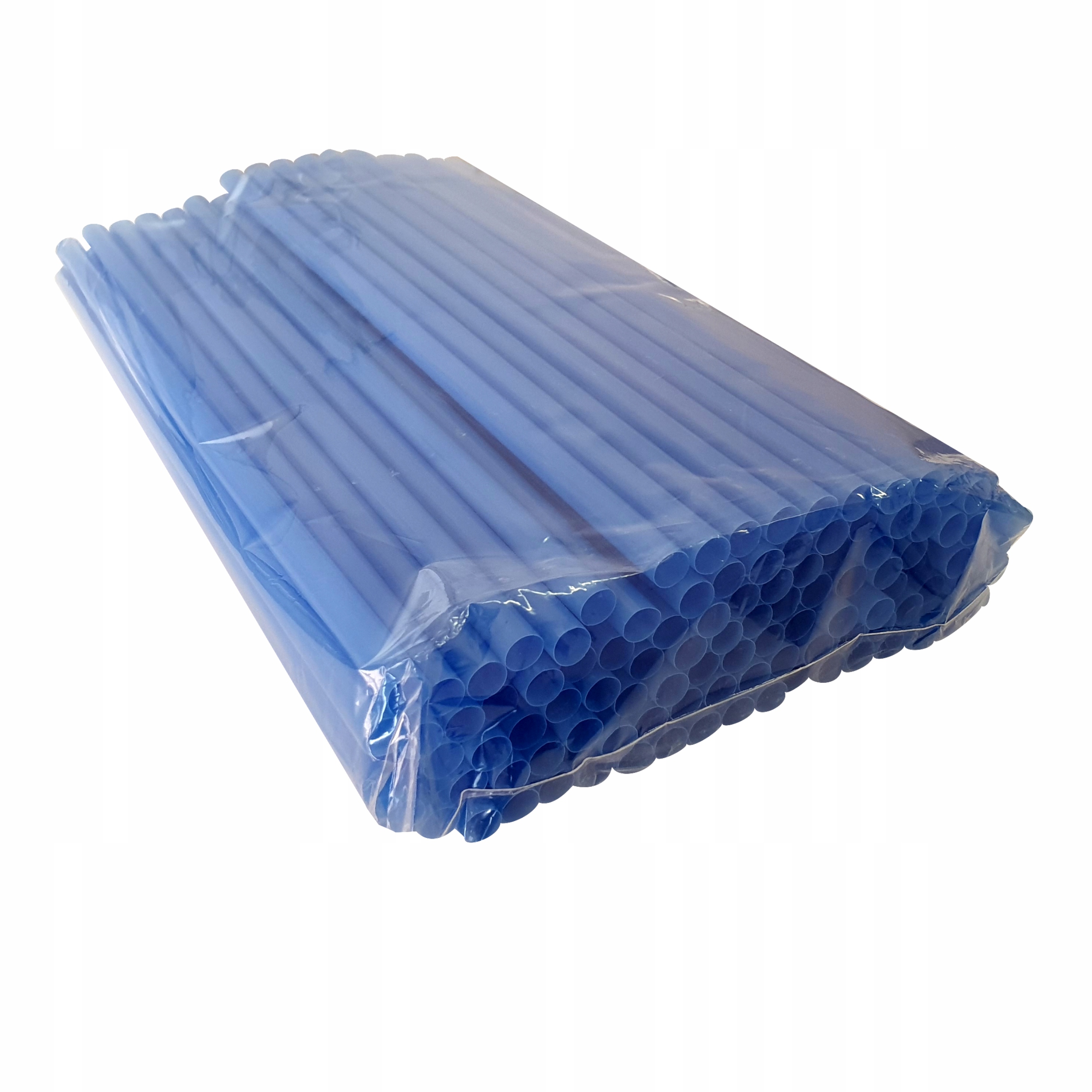 

Plastikowe słomki do Shake'ów niebieskie grube 100