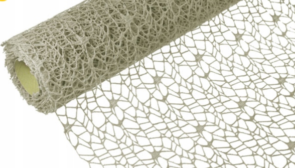 Siatka dekoracyjna Koronkowa ŚLUB 50cm/5y J.SZARA