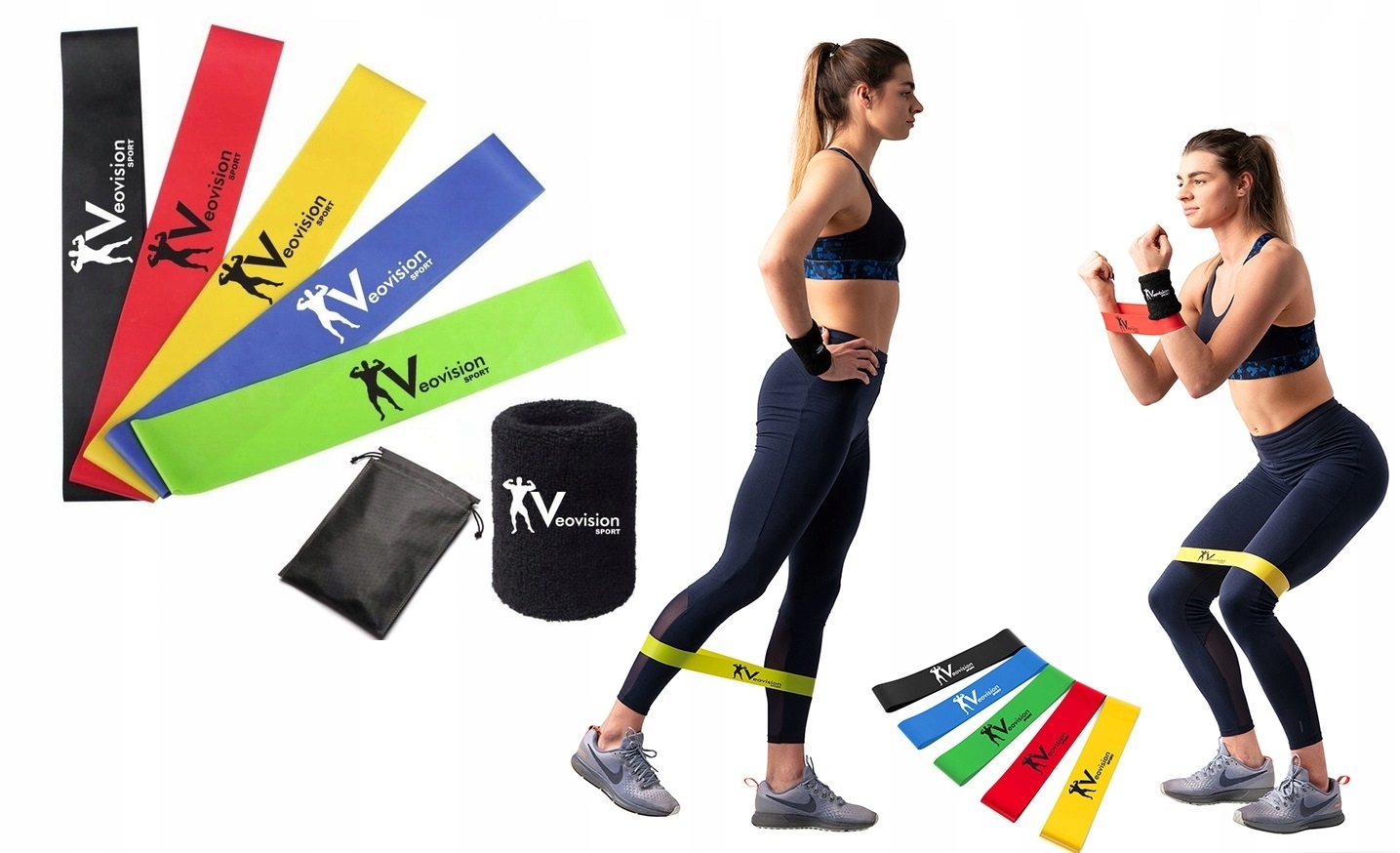 

Zestaw 5 Gum Do Ćwiczeń Mini Band Taśmy Fitness