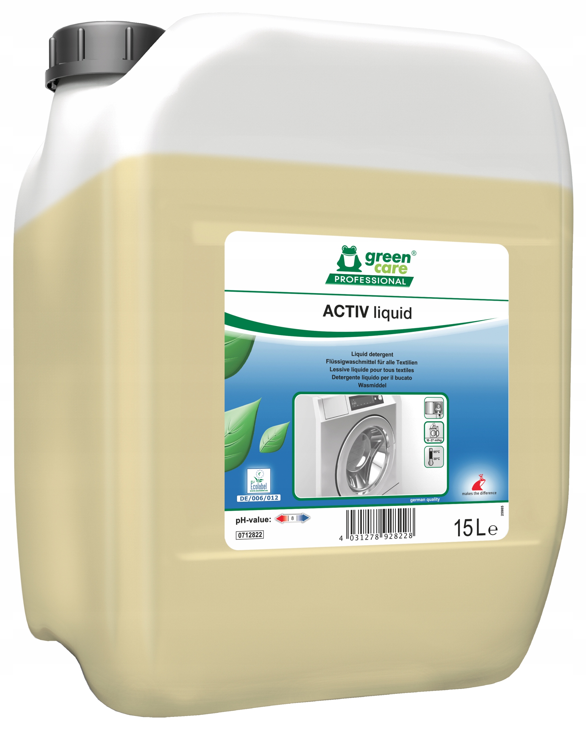 Levně Koncentrovaný tekutý prací prostředek na všechny tkaniny Activ Liquid 15l