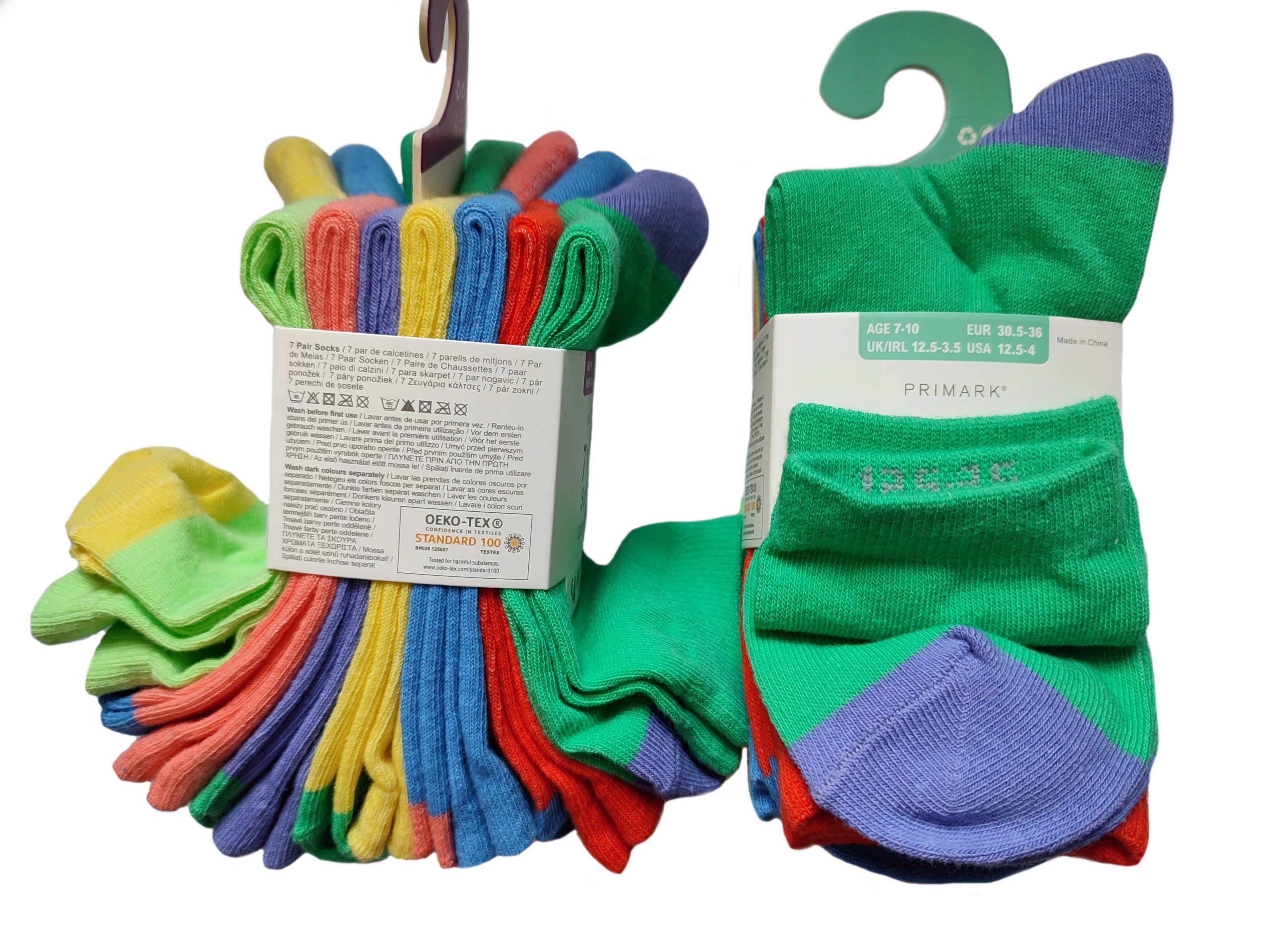 

Primark kolorowe Skarpetki dziecięce 7 par R 37-40