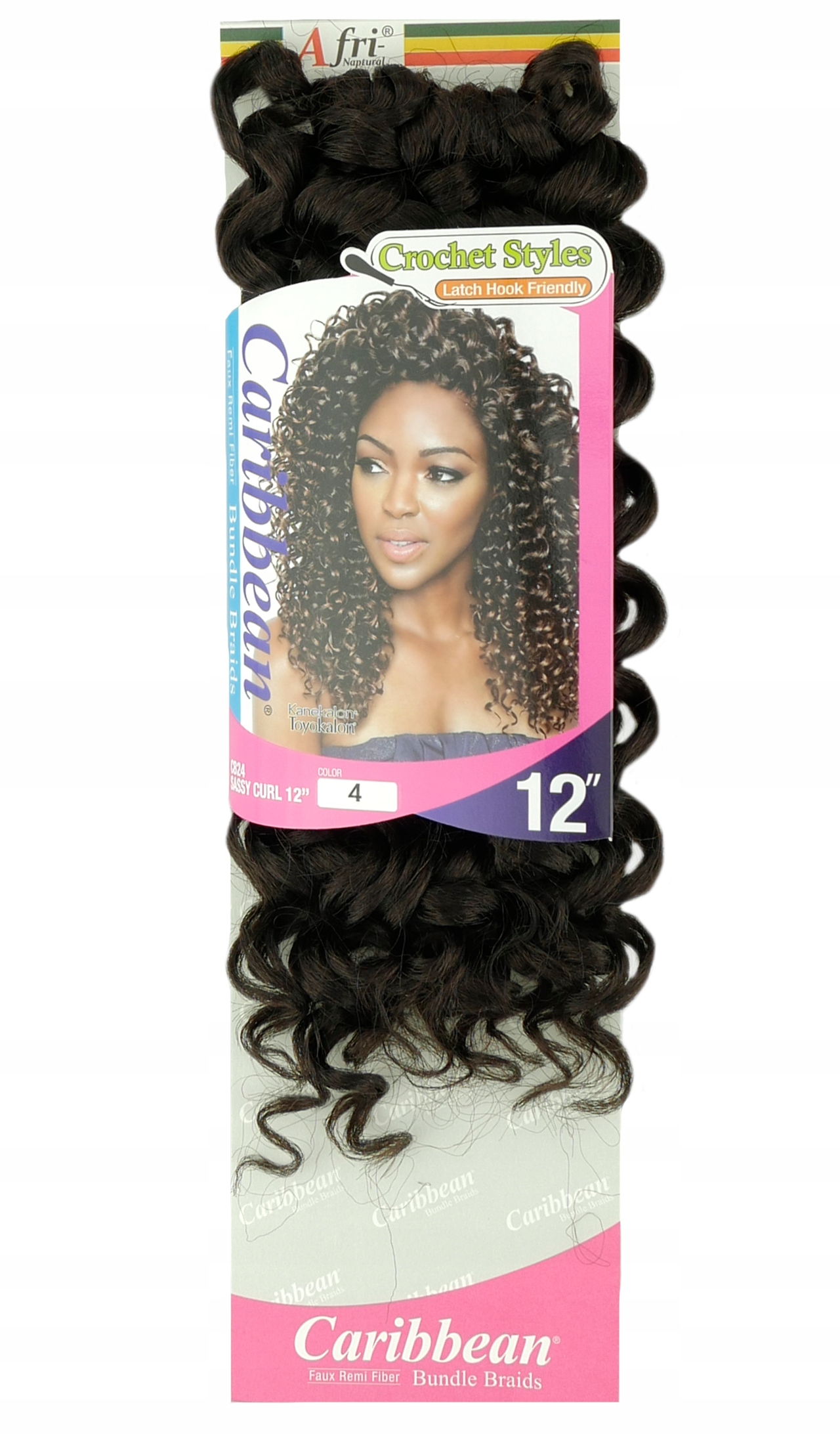 Loki syntetyczme SASSY CURL 12" Brąz 4