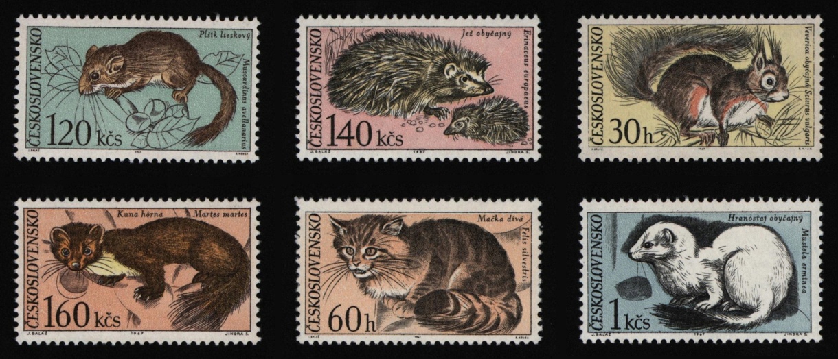 Czechosłowacja 1967 Fauna Tatr lp15c