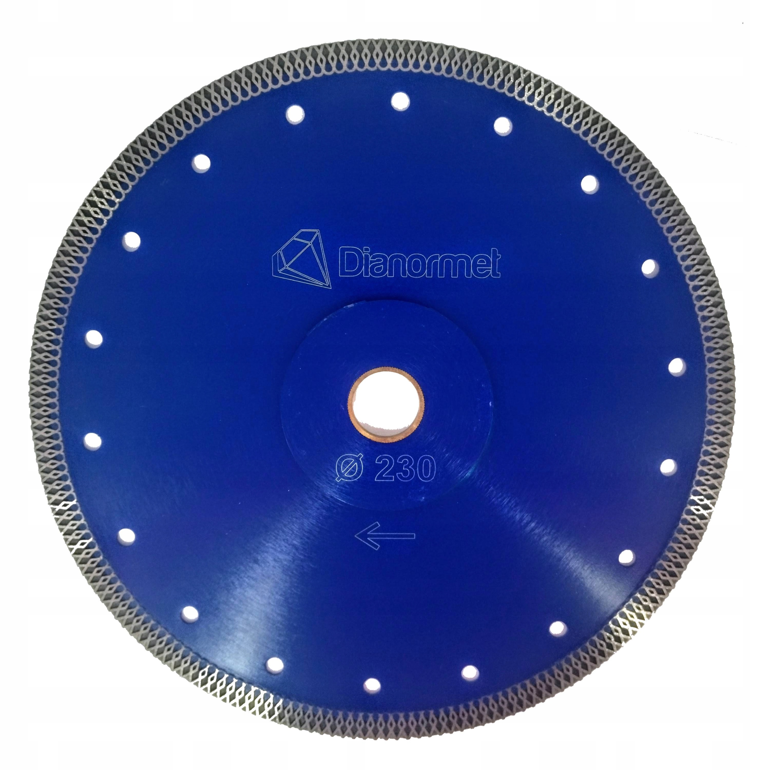Kotouč na řezání slinuté dlažby, keramiky, terakoty, dlaždic 230 mm Premium rýhovaný