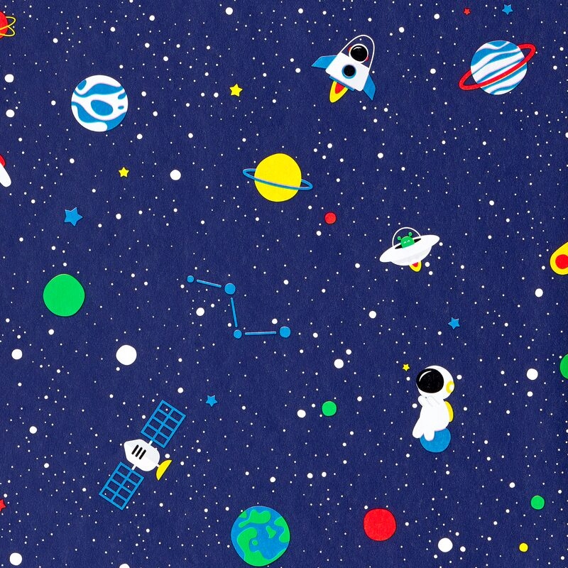 

Tapeta dziecięca kosmos niebo gwiazdy planety fliz