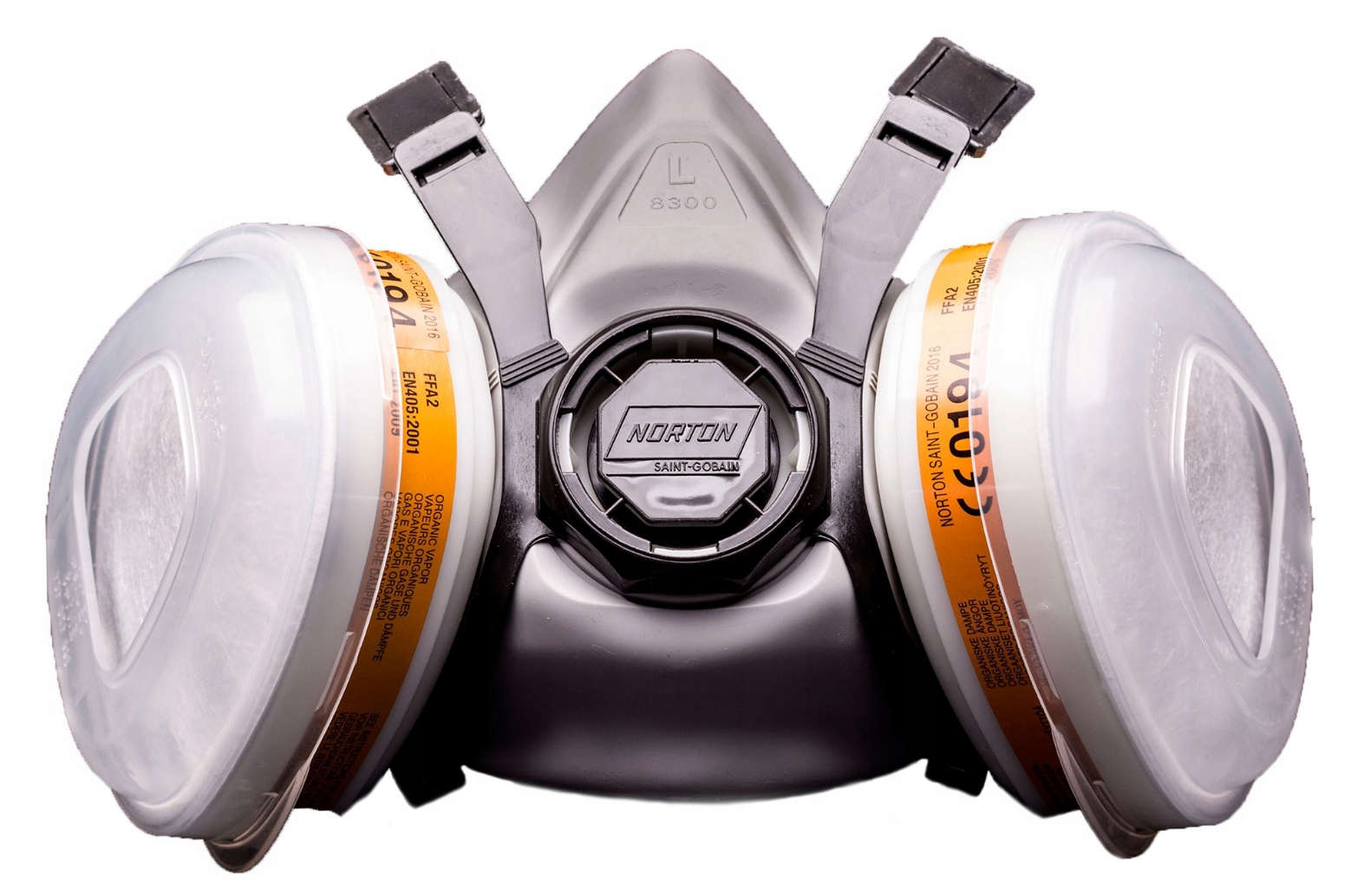 Norton półmaska z podwójnymi filtrami Maska lakiernicza filtry węglowe A2P2