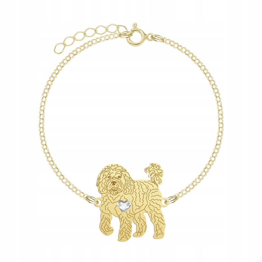 Zlatý náramek Cavapoo 925 Řetízek Šperky Žena Gravírování Bonus