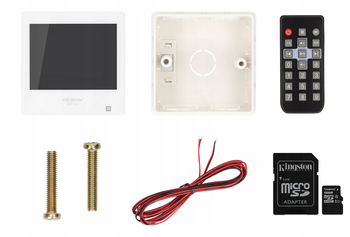 DEXON RADIO PODTYNKOWE BLUETOOTH DO ŁAZIENKI + 4 GŁOŚNIKI Marka Dexon