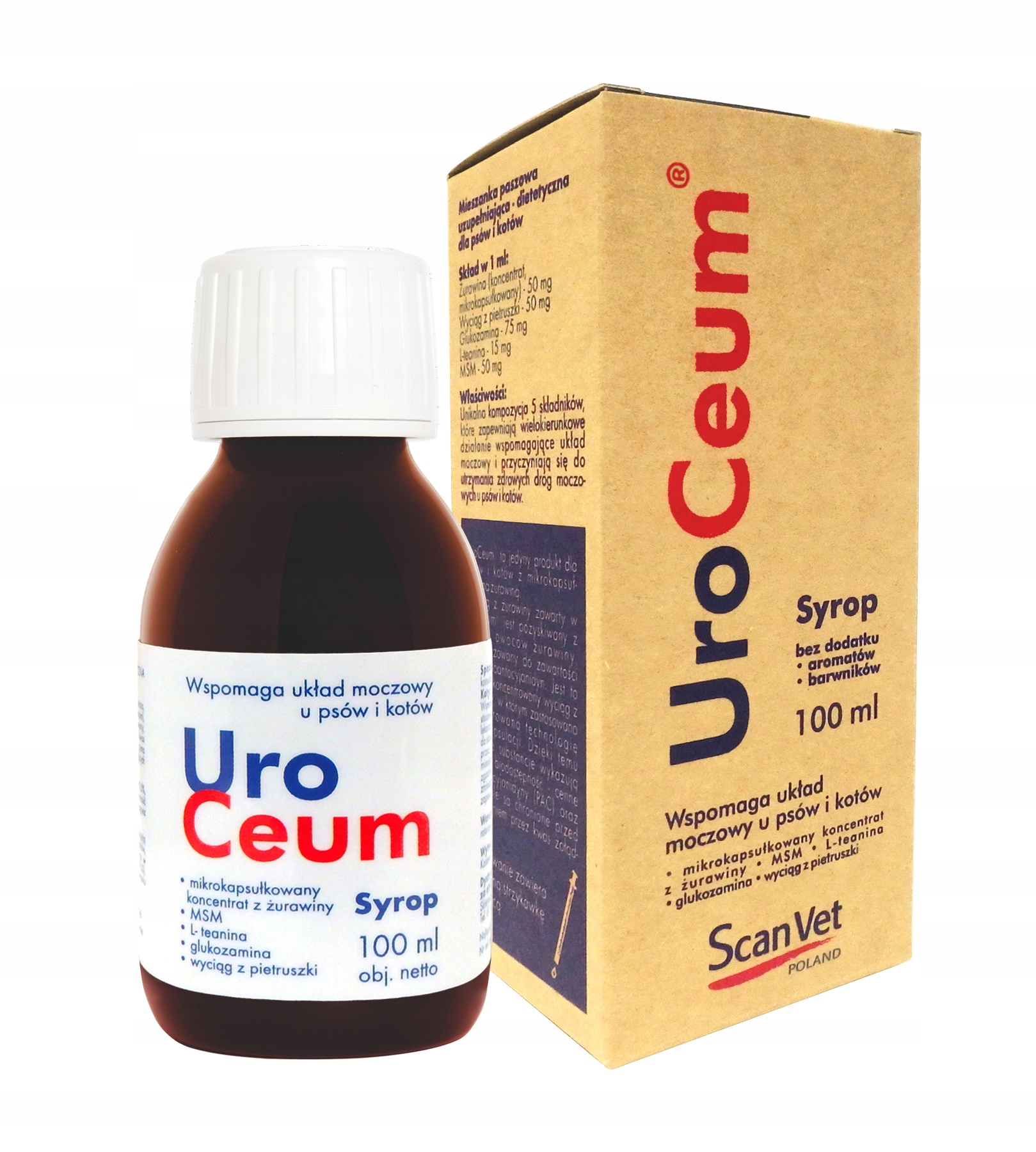 

Uroceum 100 ml wspomaga układ moczowy psy/koty