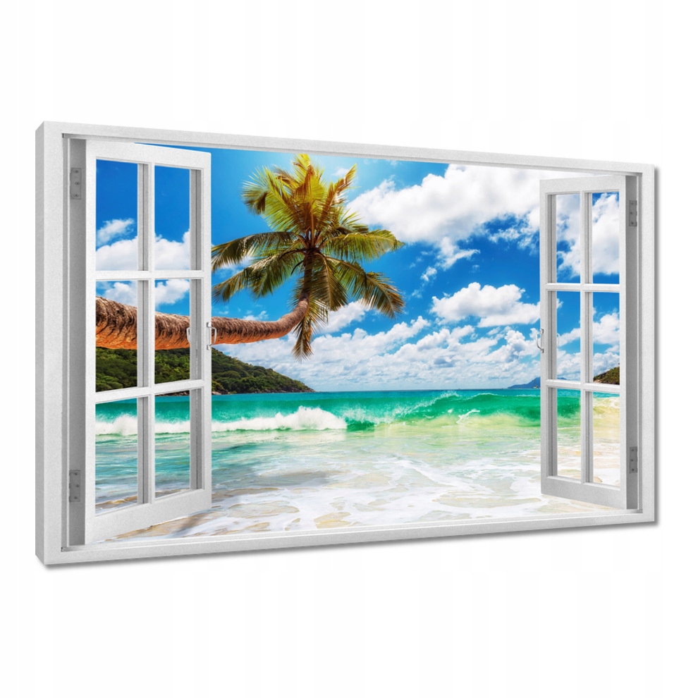 

Obrazy na płótnie 60x40 Tropiki Palmy Plaża