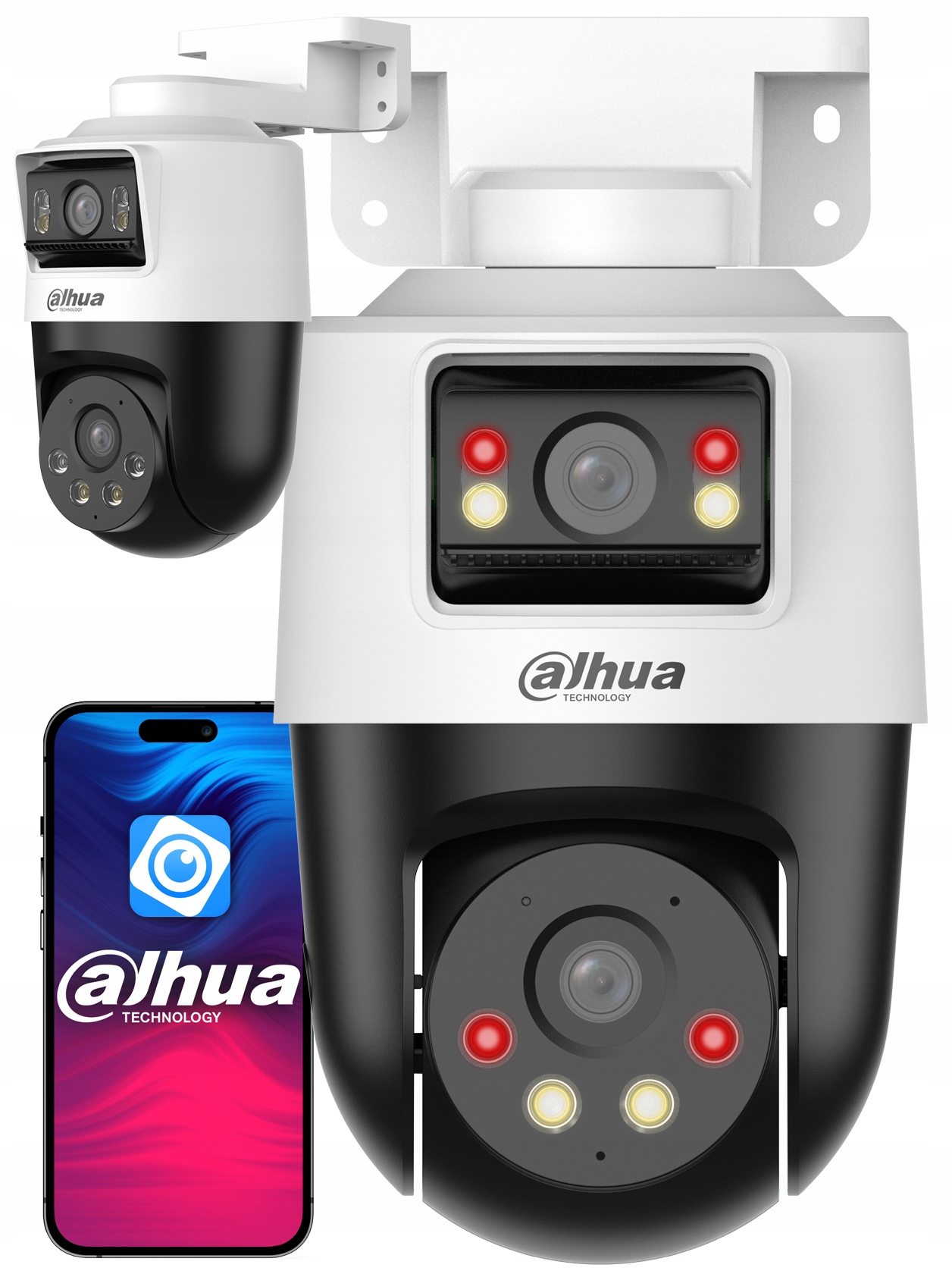 Kamera Obrotowa Ip 8MPx (4MP+4MP) Dual Lens IPC-PTS1439B-E2-S-PV Dahua