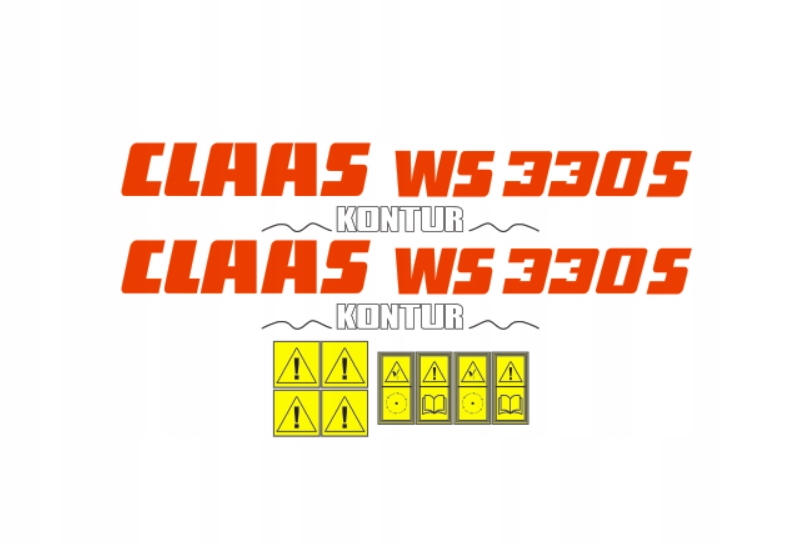 Samolepky samolepka Claas WS330S Obrys