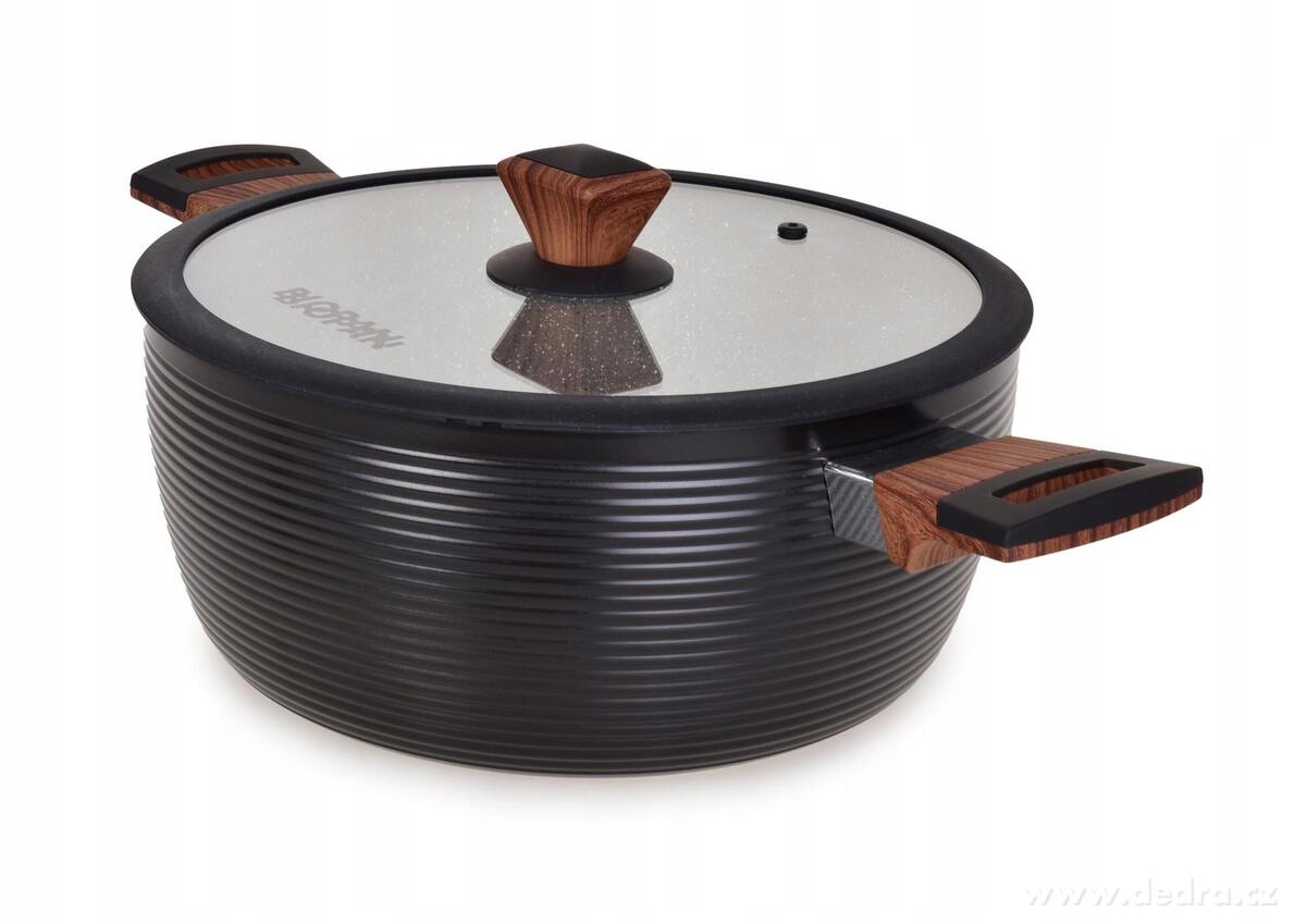 Robustní hrnec s nepřilnavým povrchem a poklicí Biopan, 28 cm, 6 L