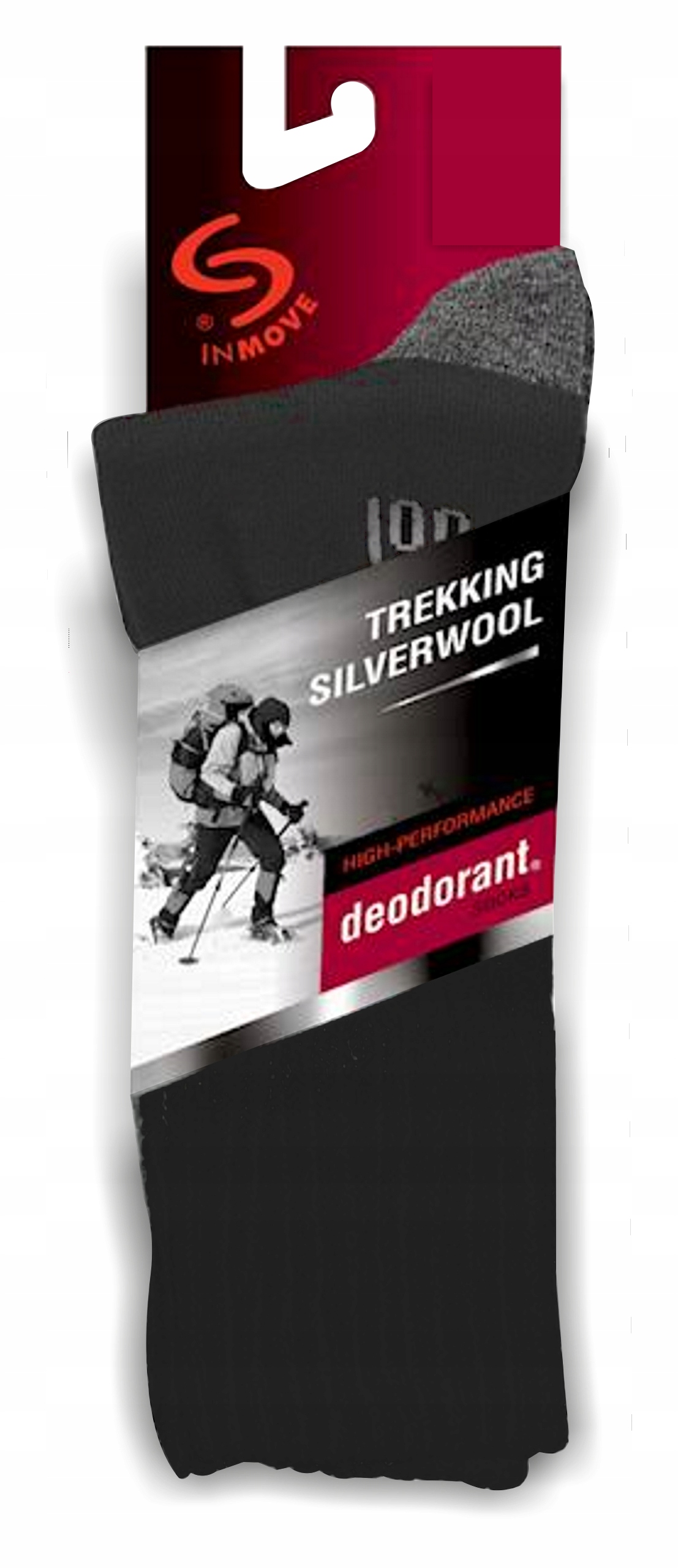 SKARPETY ZIMOWE TREKINGOWE Z WEŁNY MERYNOSOWEJ Fason do połowy łydki