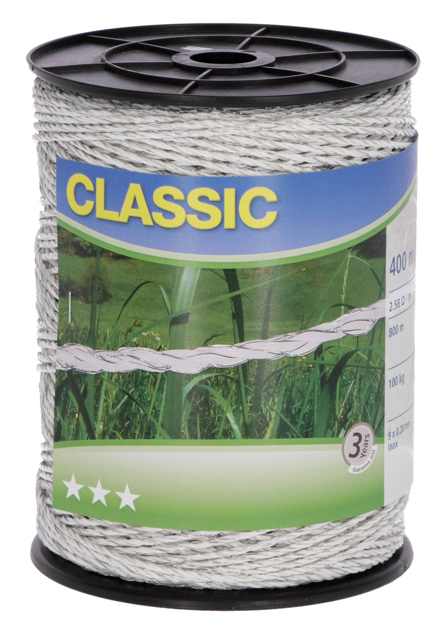 Pletená Plotová Linka Classic 400 m x 2,5 mm Bílá Kerbl