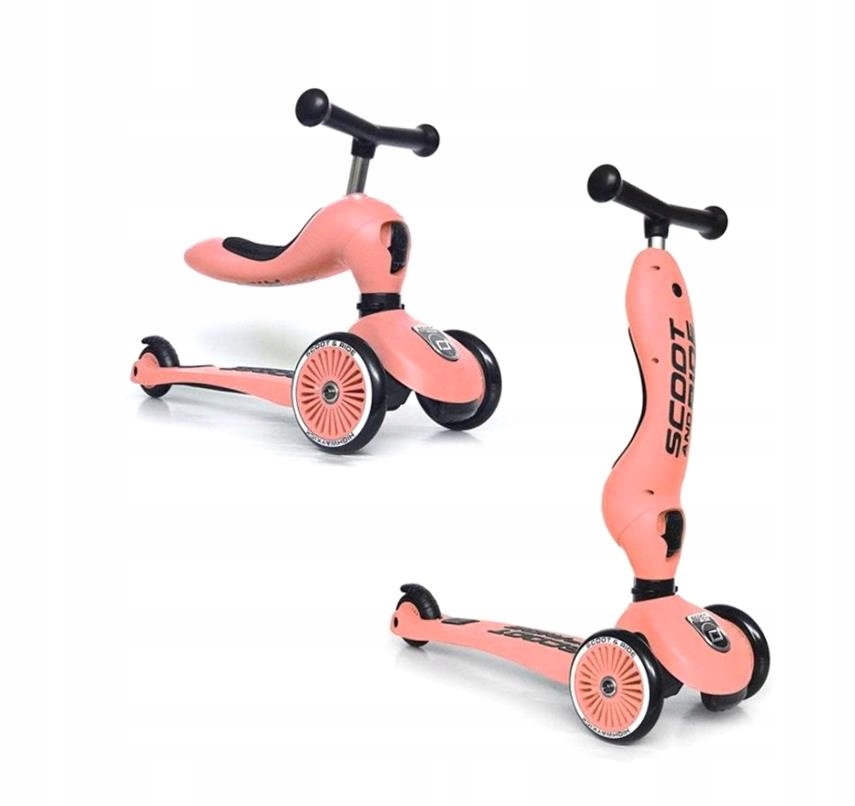 HULAJNOGA SCOOTANDRIDE HIGHWAYKICK PEACH 2w1