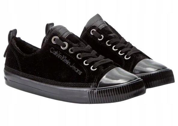 Calvin Klein Jeans Dede Velvet Trampki Z Futerkiem Ocieplane 39