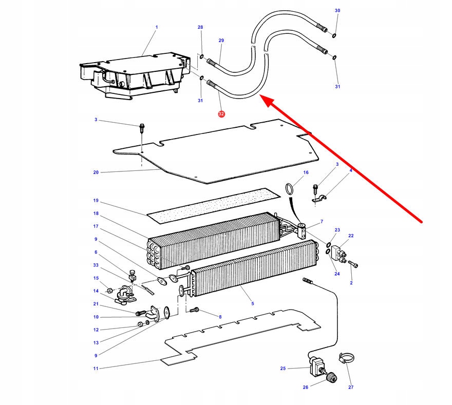 D45080052 Przewod ukladu klimatyzacji Part number D45080052