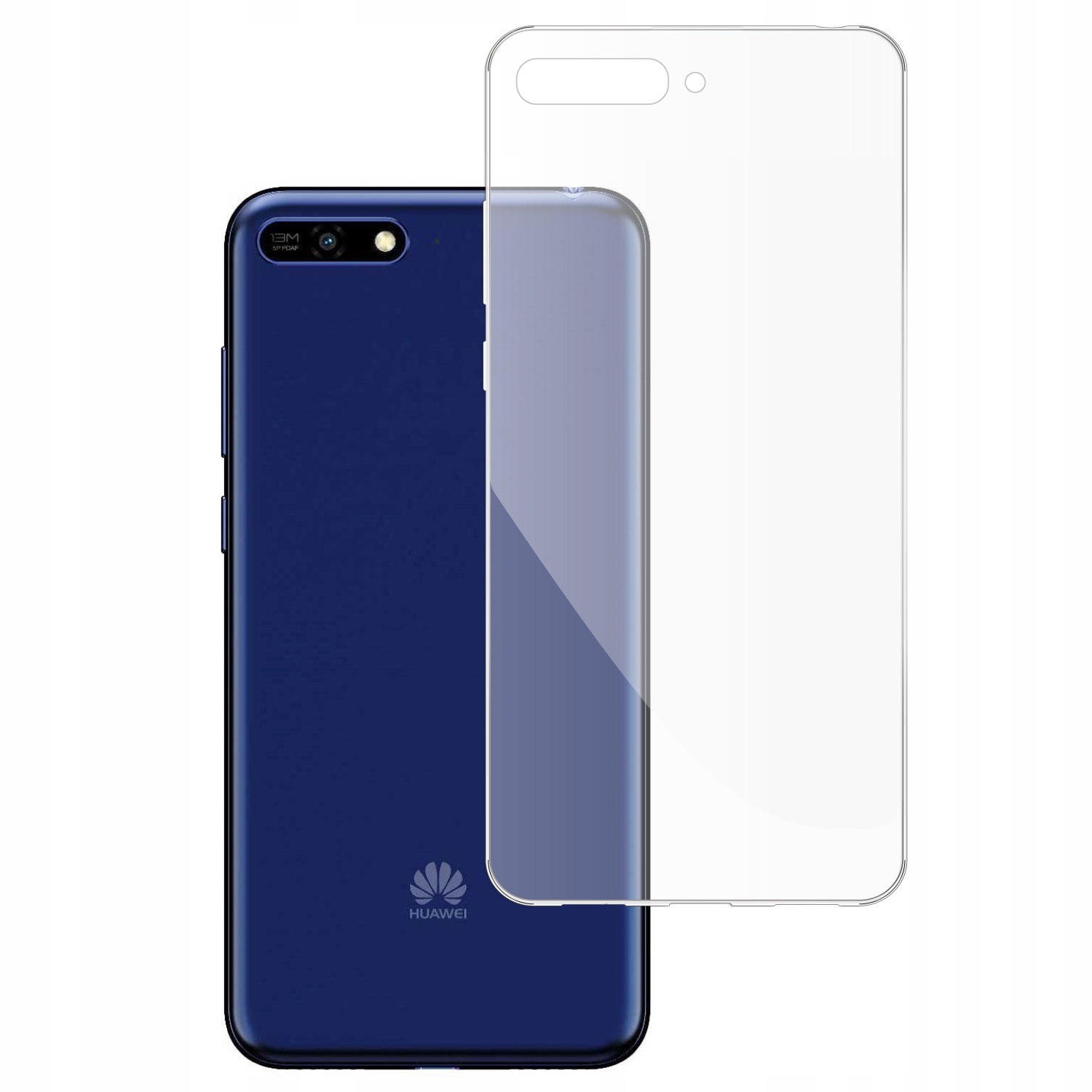 

Etui do Huawei Y6 2018 gumowe Slim Clear View
