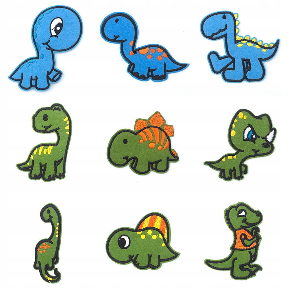 

Zestaw Naszywki Termo Naprasowanki Dinozaury Dino