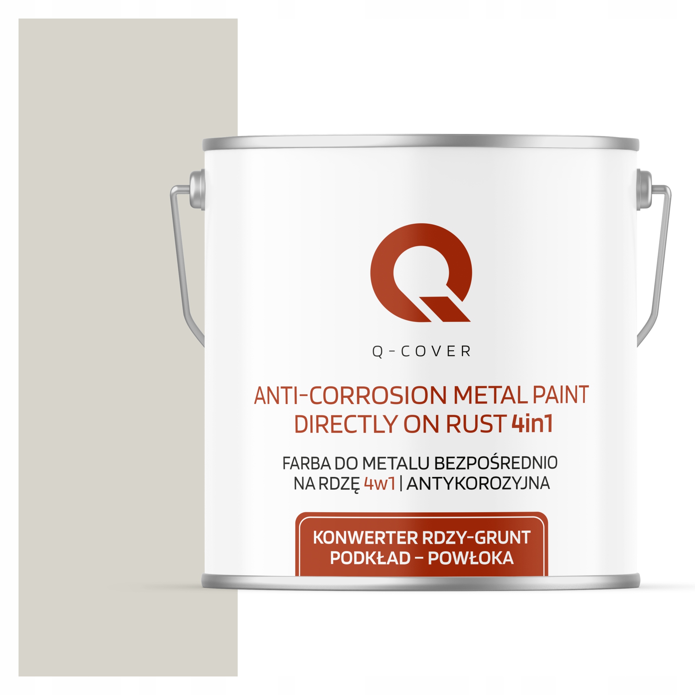 Farba Na Kov Na Hrdzu Liatinový Plech 4v1 Biela Šedá Ral 9002 Polomat 5L