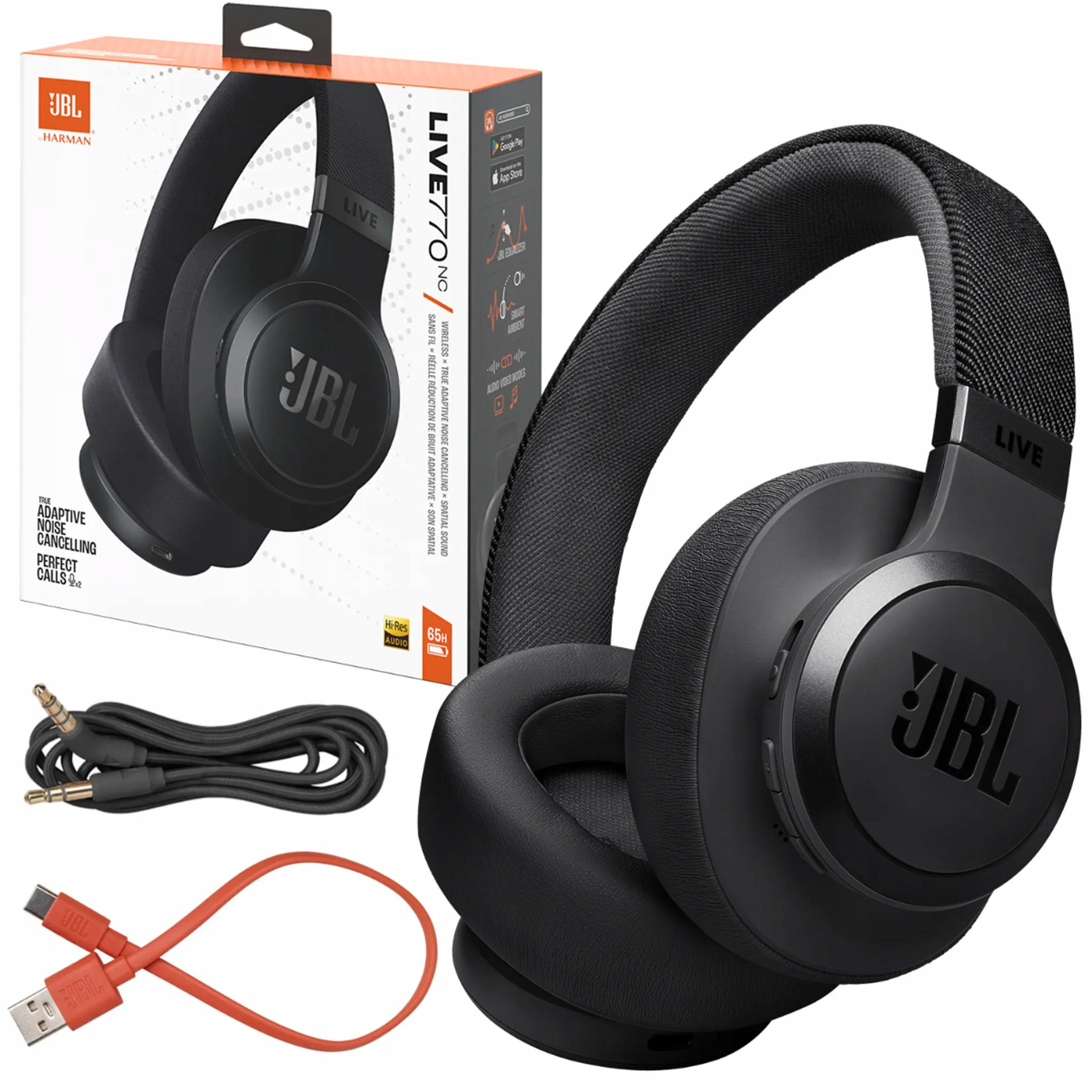 Bezdrátová sluchátka Jbl Live 770NC přes uši