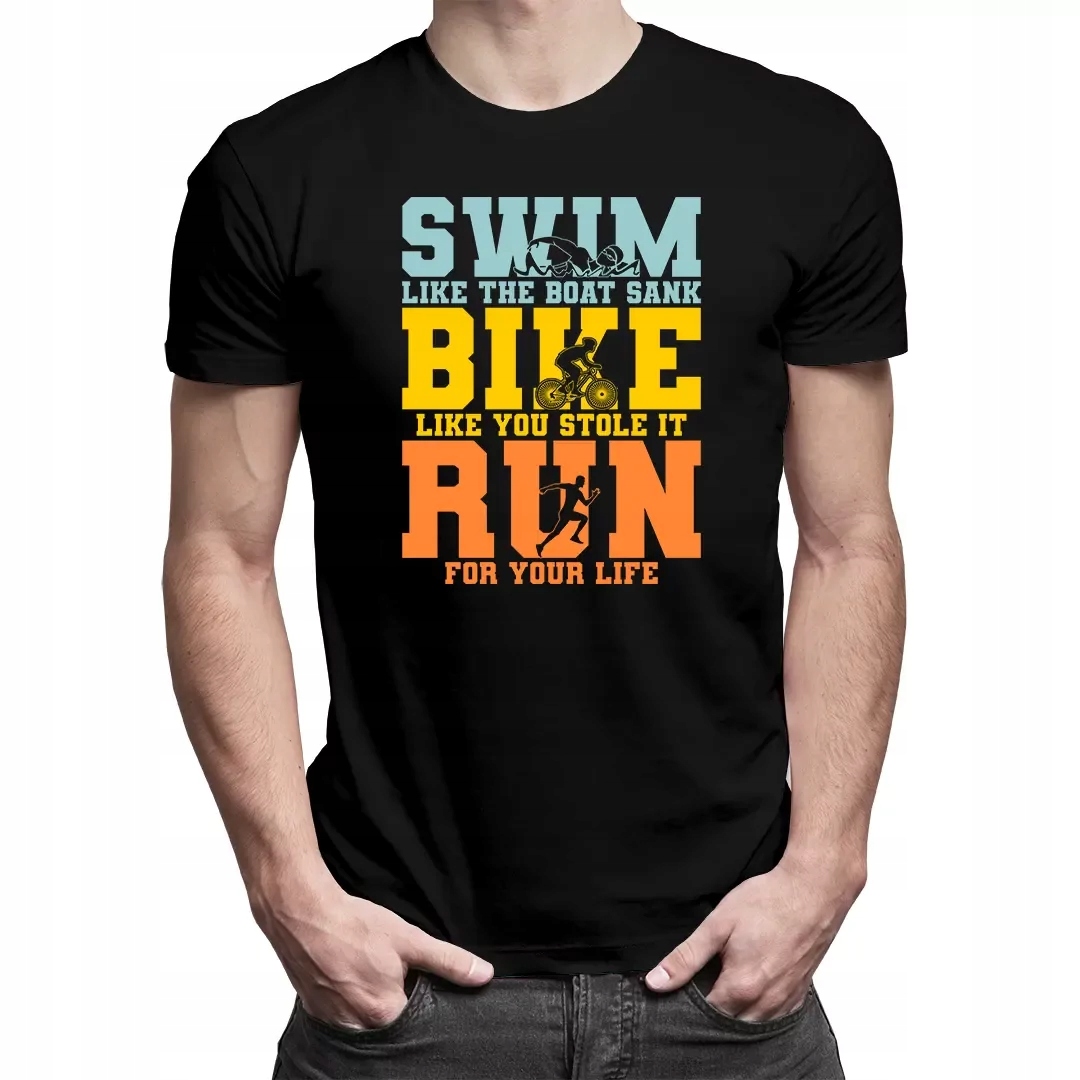 

Triathlon swim, bike, run Koszulka