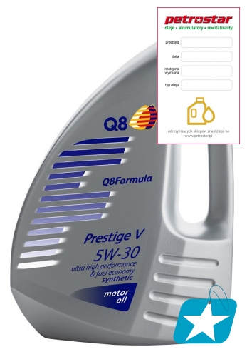 Q8 Formula Prestige V VX LL Pao 5W30 C3/C2