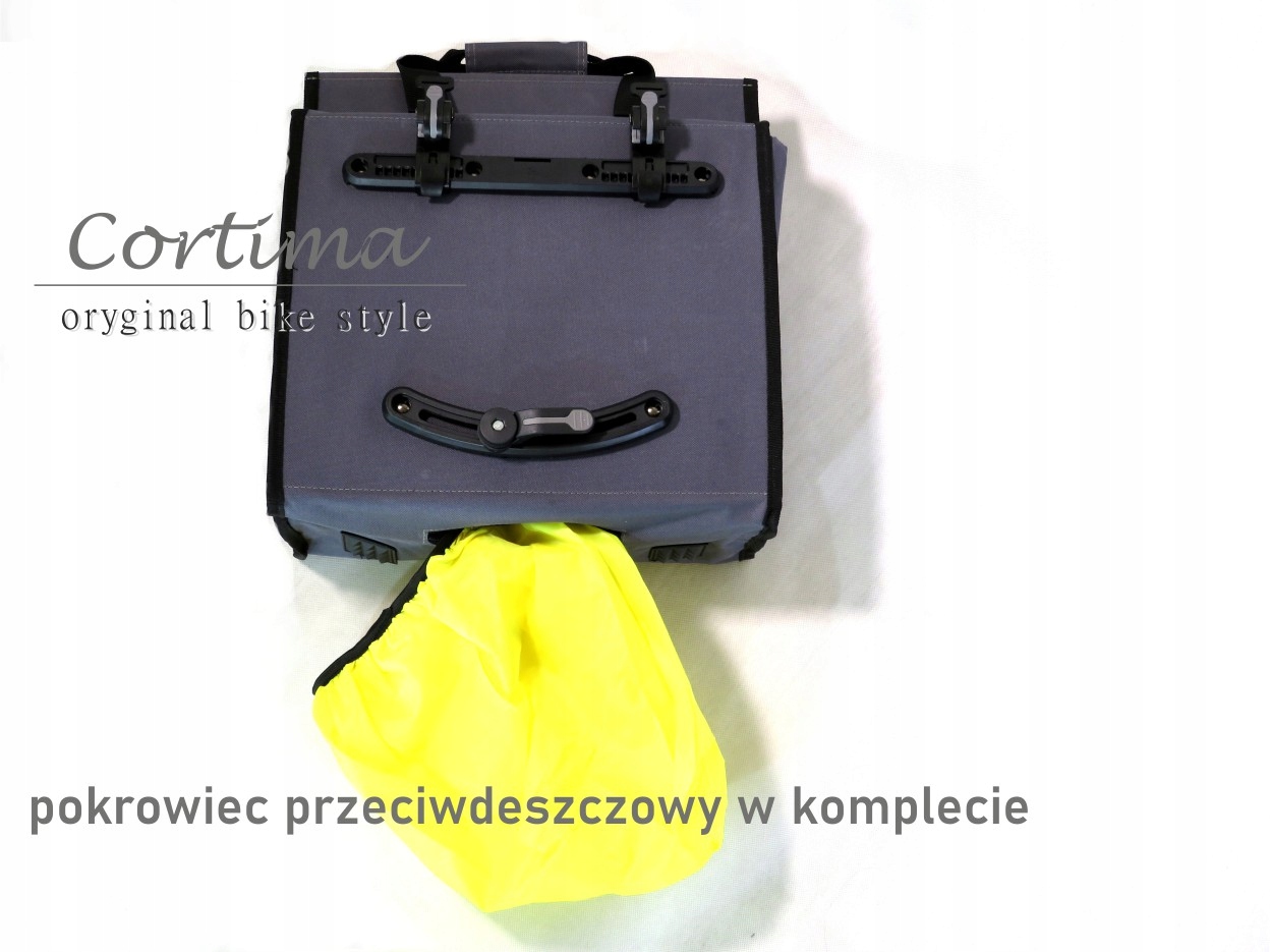 CORTIMA TORBA NA ROWER SAKWA ROWEROWA NA BAGAŻNIK Waga 990 g