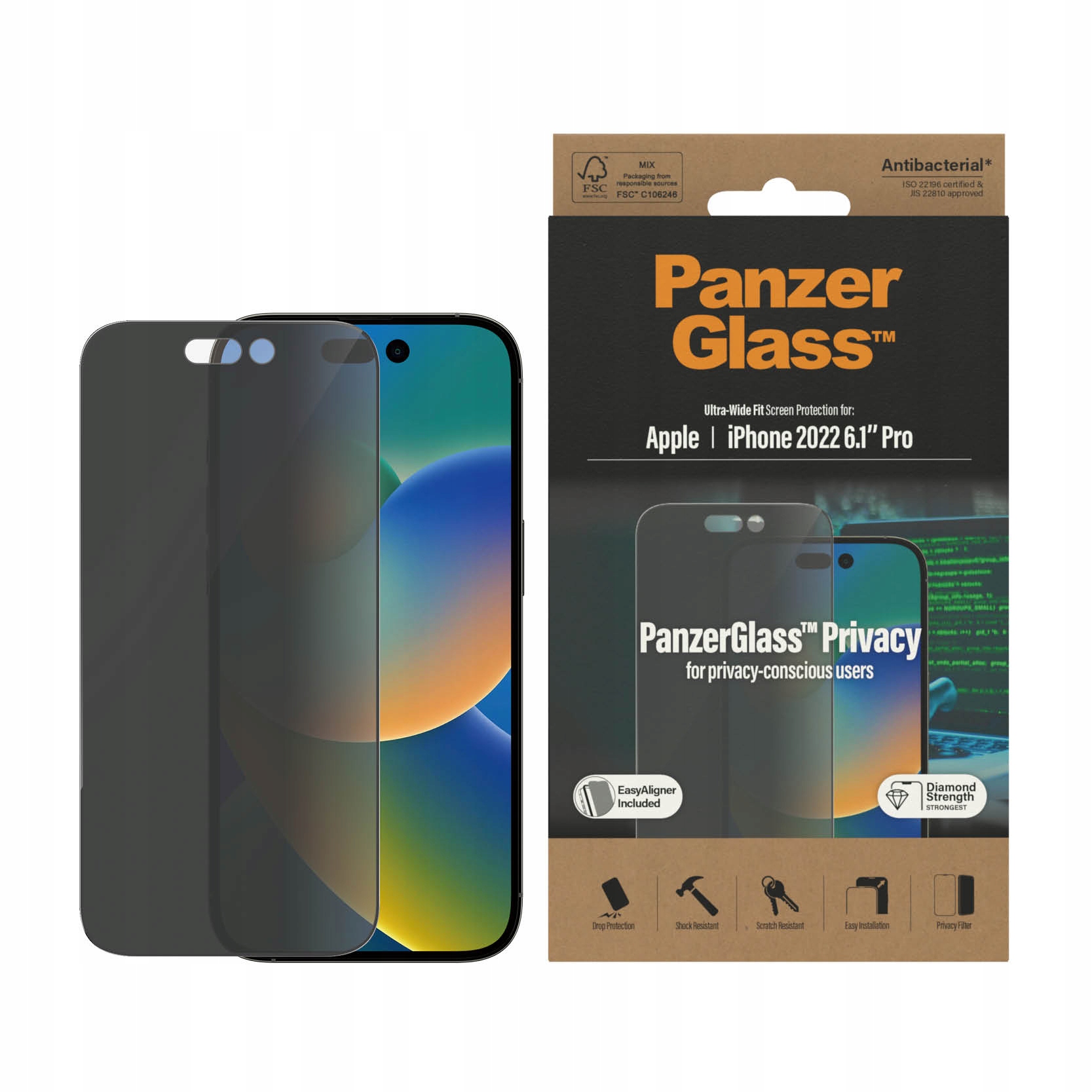 Tvrdené sklo PanzerGlass pre Apple iPhone 14 Pre 1 ks