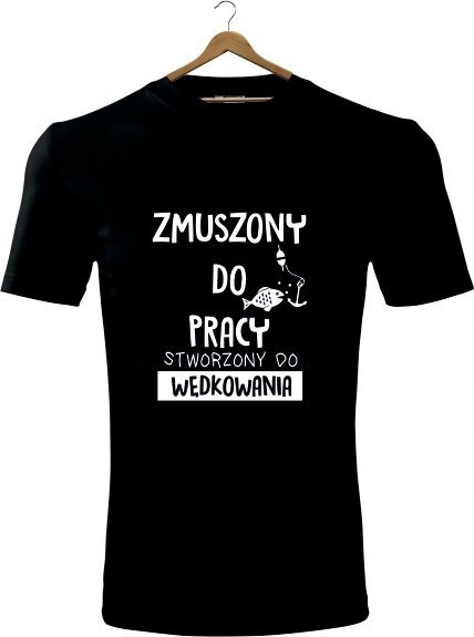 

Koszulki Wędkarskie Stworzony Wędkowania T-shirt