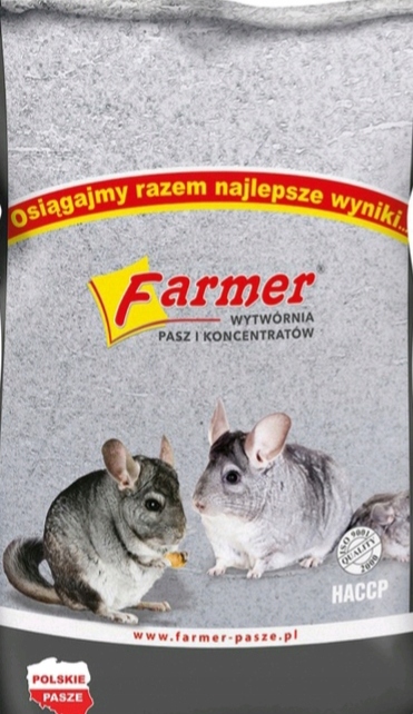 Pasza, karma dla szynszyli, szynszyla, pokarm 25 kg Farmer