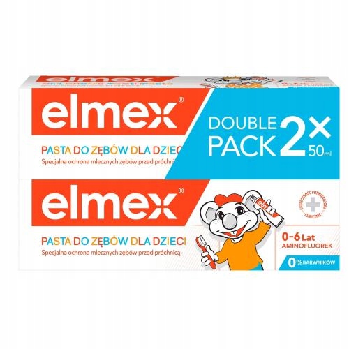 

Elmex Pasta dla dzieci 0-6 lat Duopack 2x50 ml