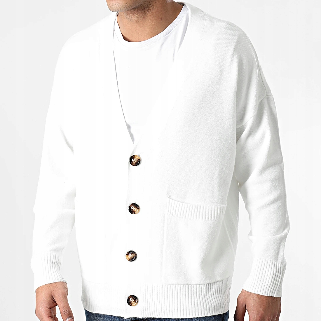 Pánský svetr Kardigan Regular Oversize Plus Size