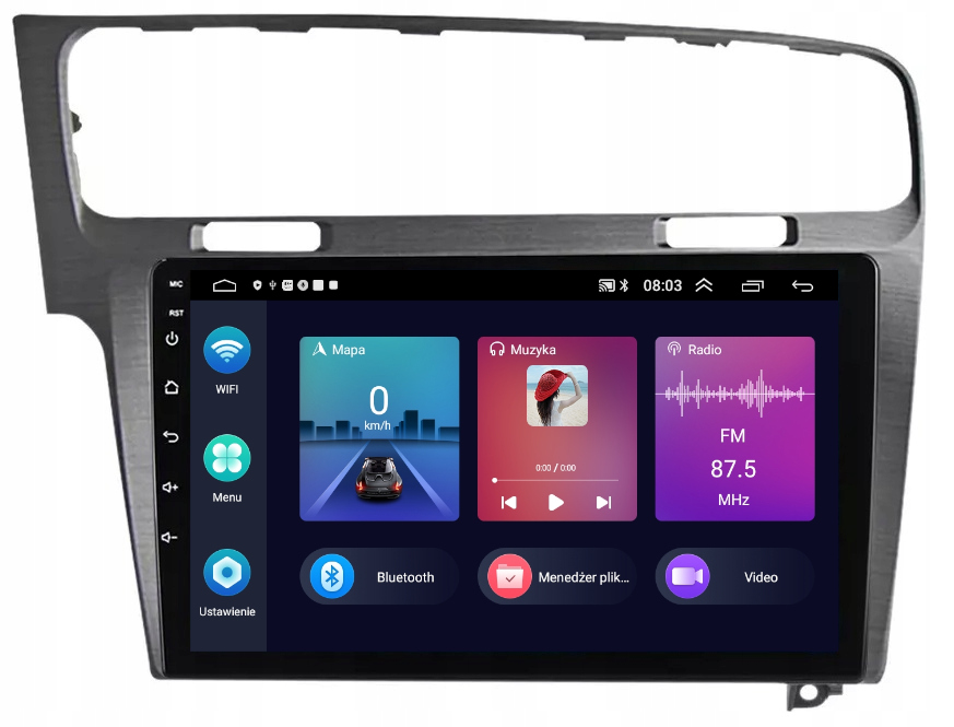 Navigační Rádio Carplay Android Gps Android Vw Golf 7 2012 -2019 Usb 2/64GB
