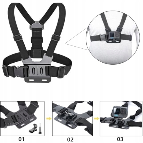 YHTSPORT Uchwyt Na Klatkę Piersiową Do Kamer Sportowych GoPro — miniatura 4