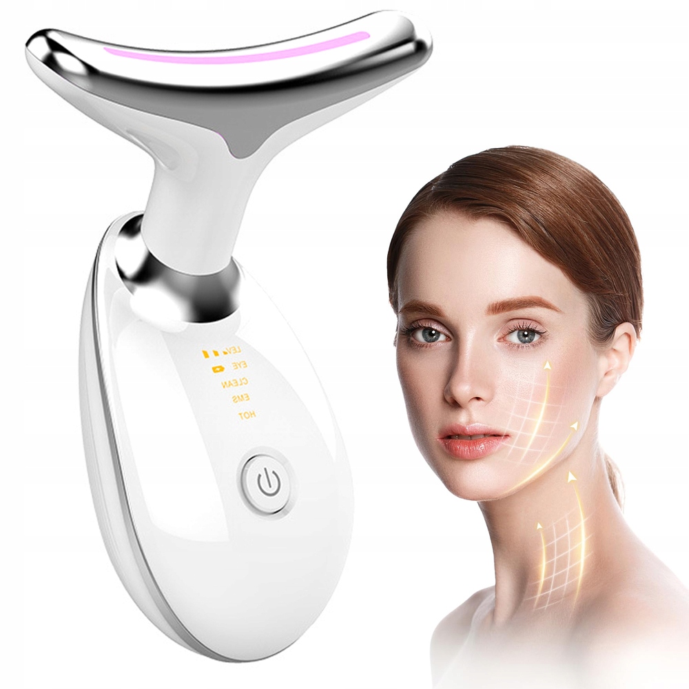 Bezdrátový Masážní Přístroj Ems Elektrický Na Obličej A Krk Lifting Regenerace