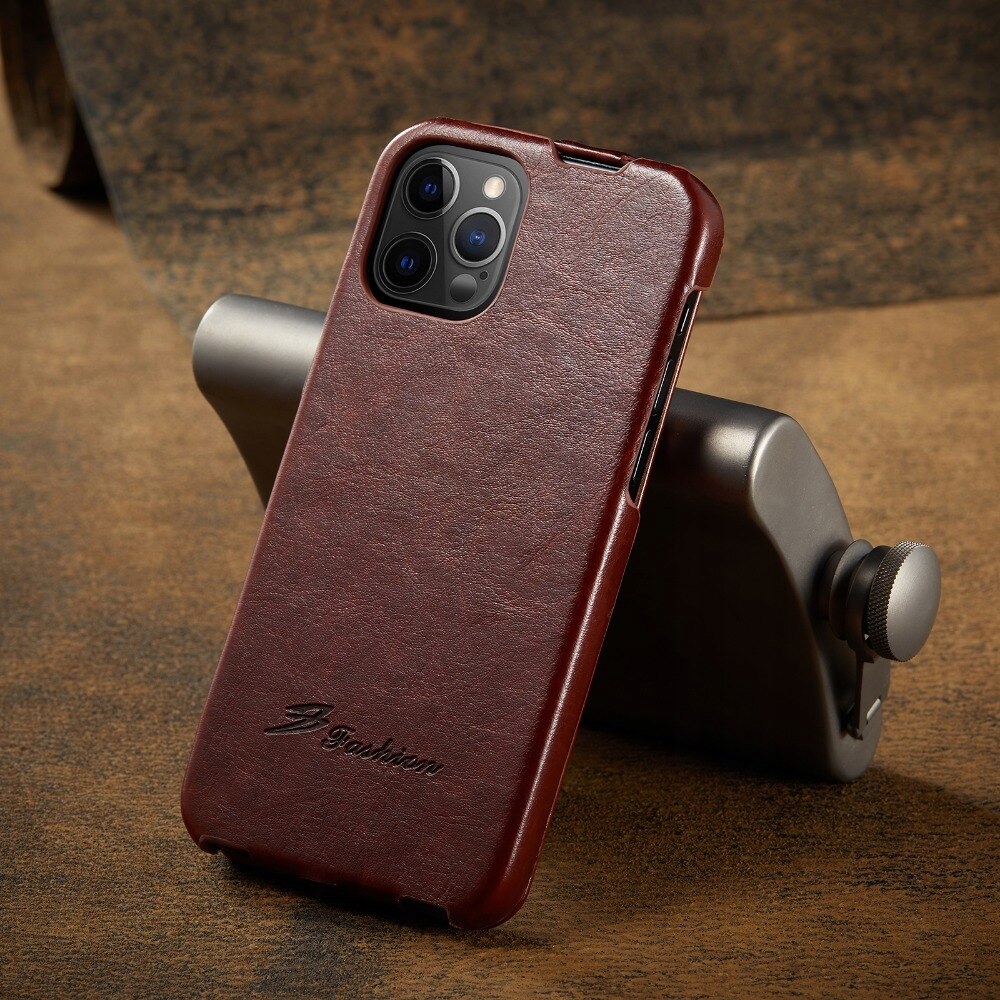 Etui z Klapką Skórzane Case do iPhone 12/12 Pro Marka Inna