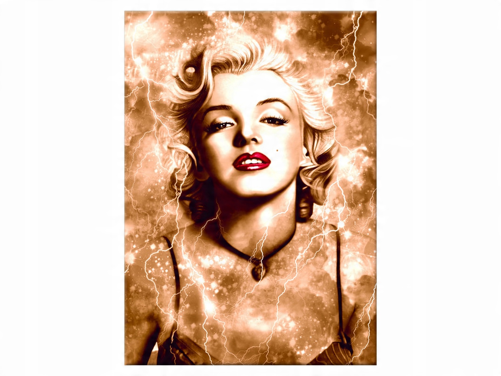 

Obraz Marylin Monroe błyskawice 50x70 Ludzie